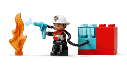 LEGO Fire Truck w/ Hose and Firefighter DUPLO