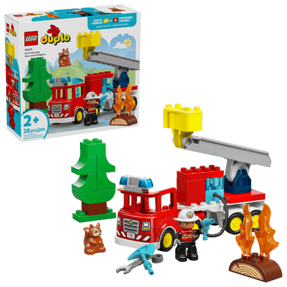 LEGO Fire Truck w/ Hose and Firefighter DUPLO