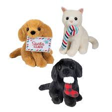 Mini Sitting Holiday Pets Plush