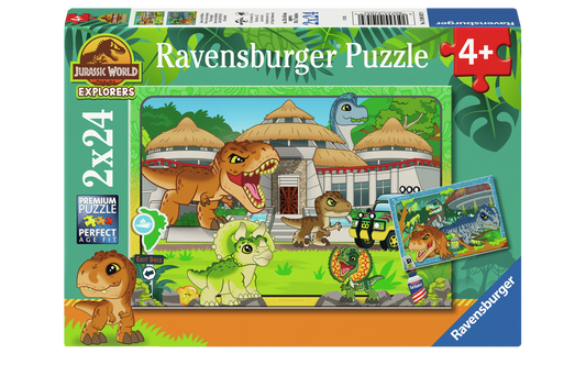 Jurassic World Explorers 2 x 24 PC Puzzles
