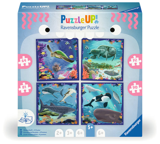Puzzle Up Ocean Life 64, 72, 81, 90 pc Puzzles