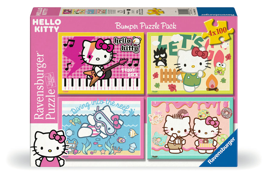 Hello Kitty Bumper Pack 4 x 100 pc XXL Puzzles