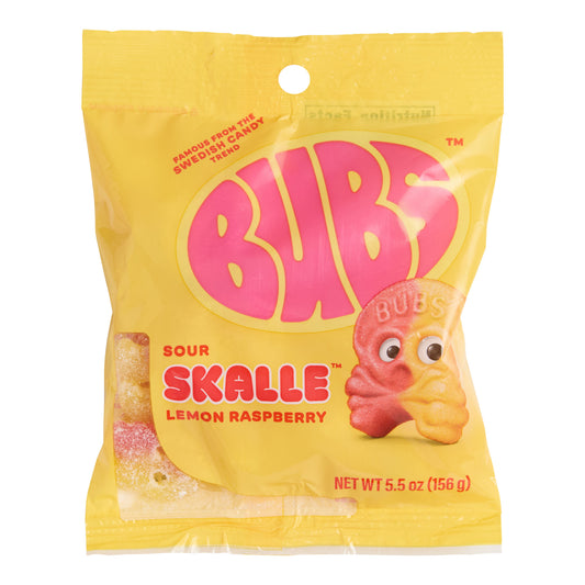 Bubs Sour Skalle Lemon Raspberry