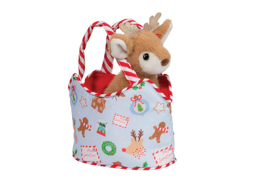 COZY CHRISTMAS Sak w/Reindeer Douglas