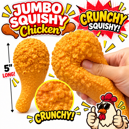 5" Jumbo Crunchy Chicken Squishy MSS46