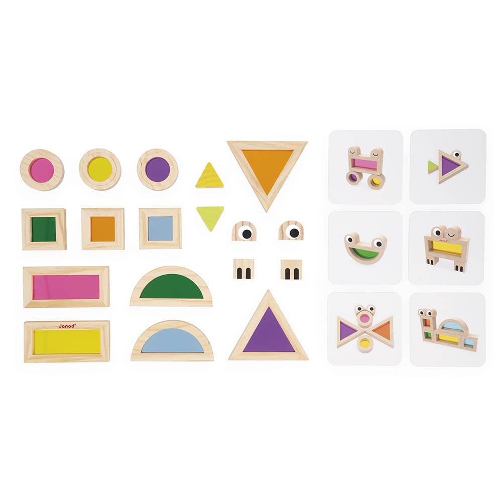 Sensory Translucent Stacking Blocks Janod