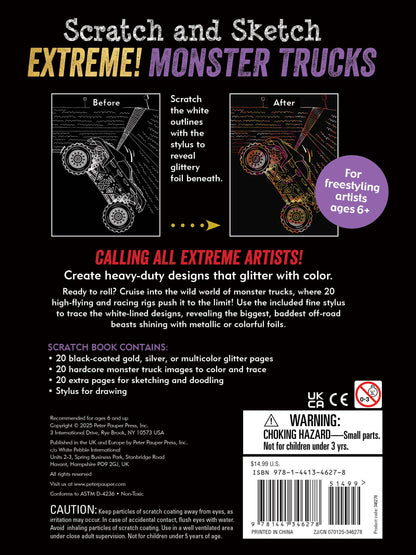 Extreme! Monster Trucks Scratch and Sketch