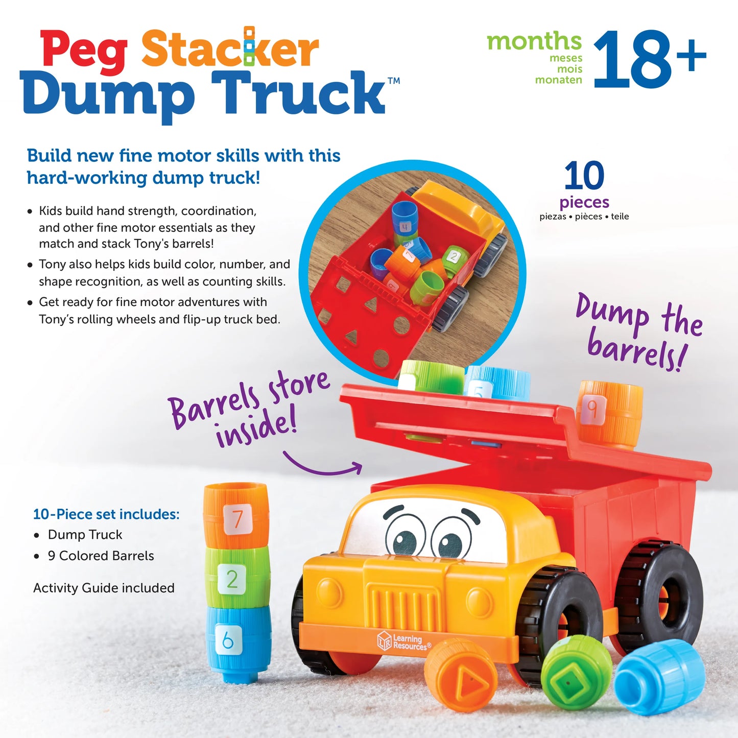 Tony the Peg Stacker Dump Truck