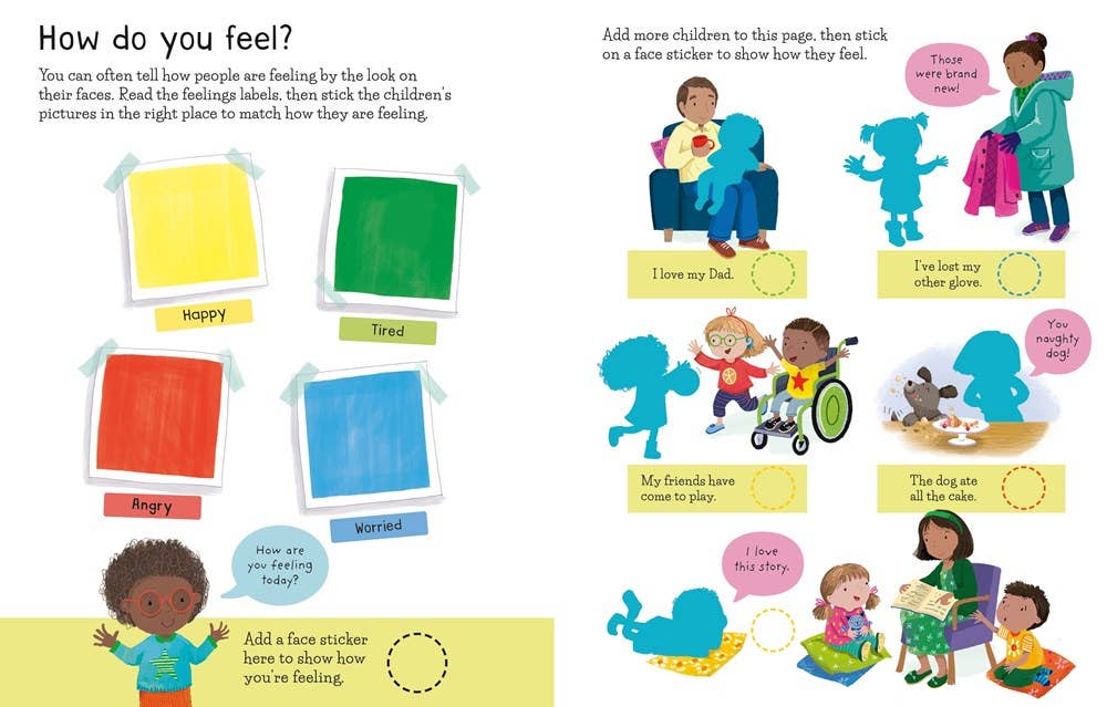 First Sticker Book Feelings