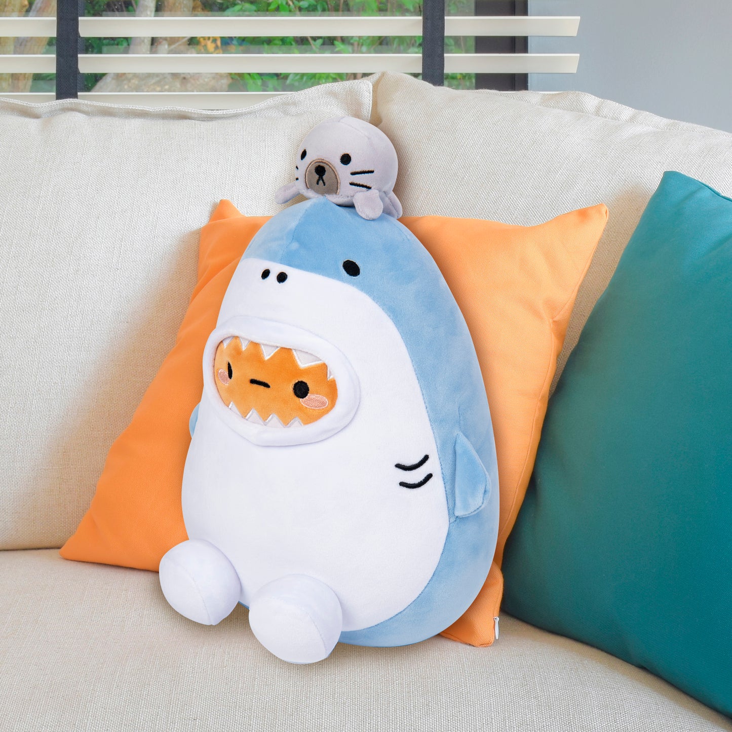 Shark Tayto & Seal Mochi Plush 10"