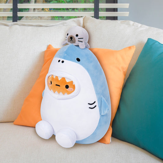 Shark Tayto & Seal Mochi Plush 10"