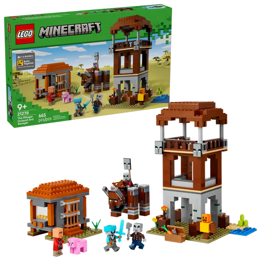 The Pillager Outpost and Ravager LEGO