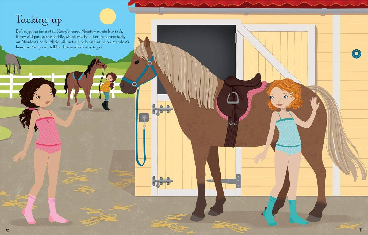 Sticker Dolly Dressing At the Stables: Usborne