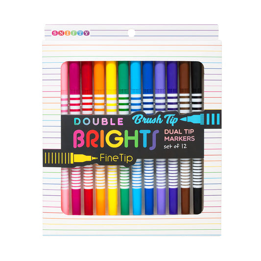 Double Ended Bright Dual Tip Markers Snifty
