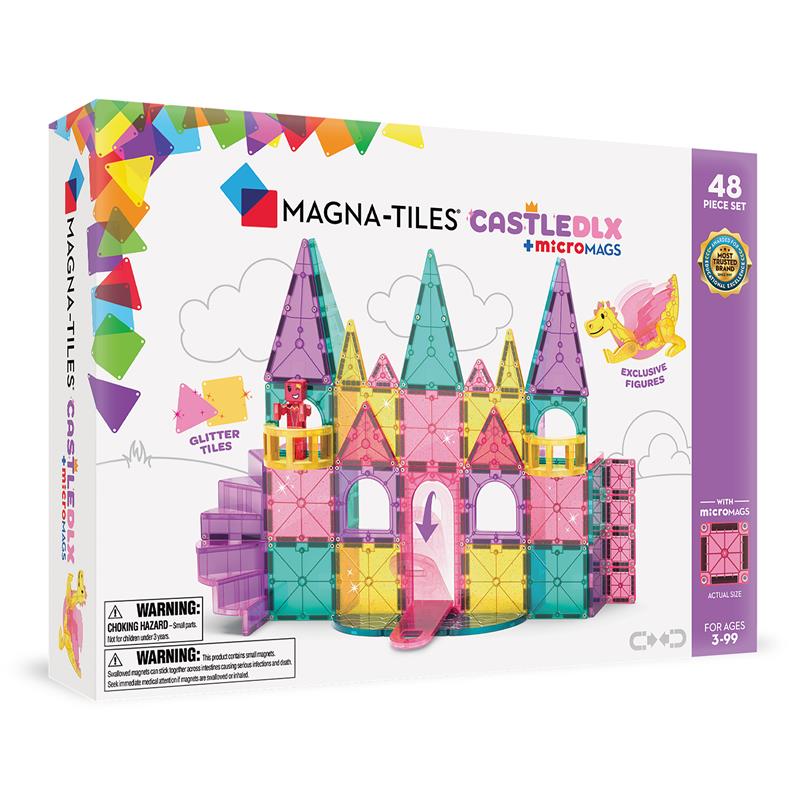 MAGNATILES Castle DLX 48-Piece Set