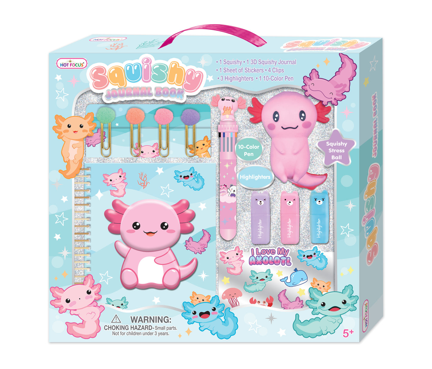 Axolotl Squishy Journal Kit