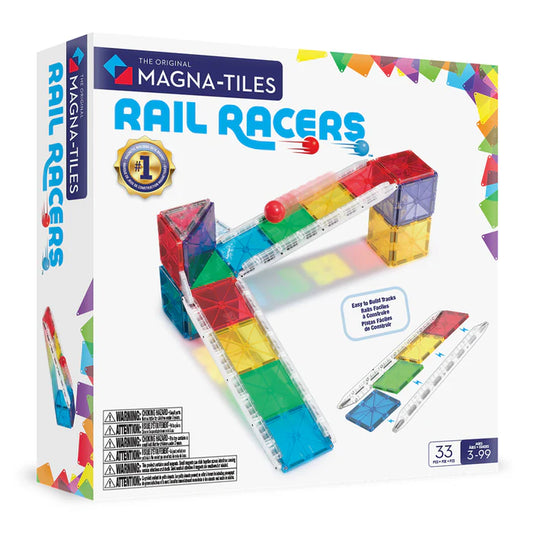Magnatiles Rail racers 33 PC Set