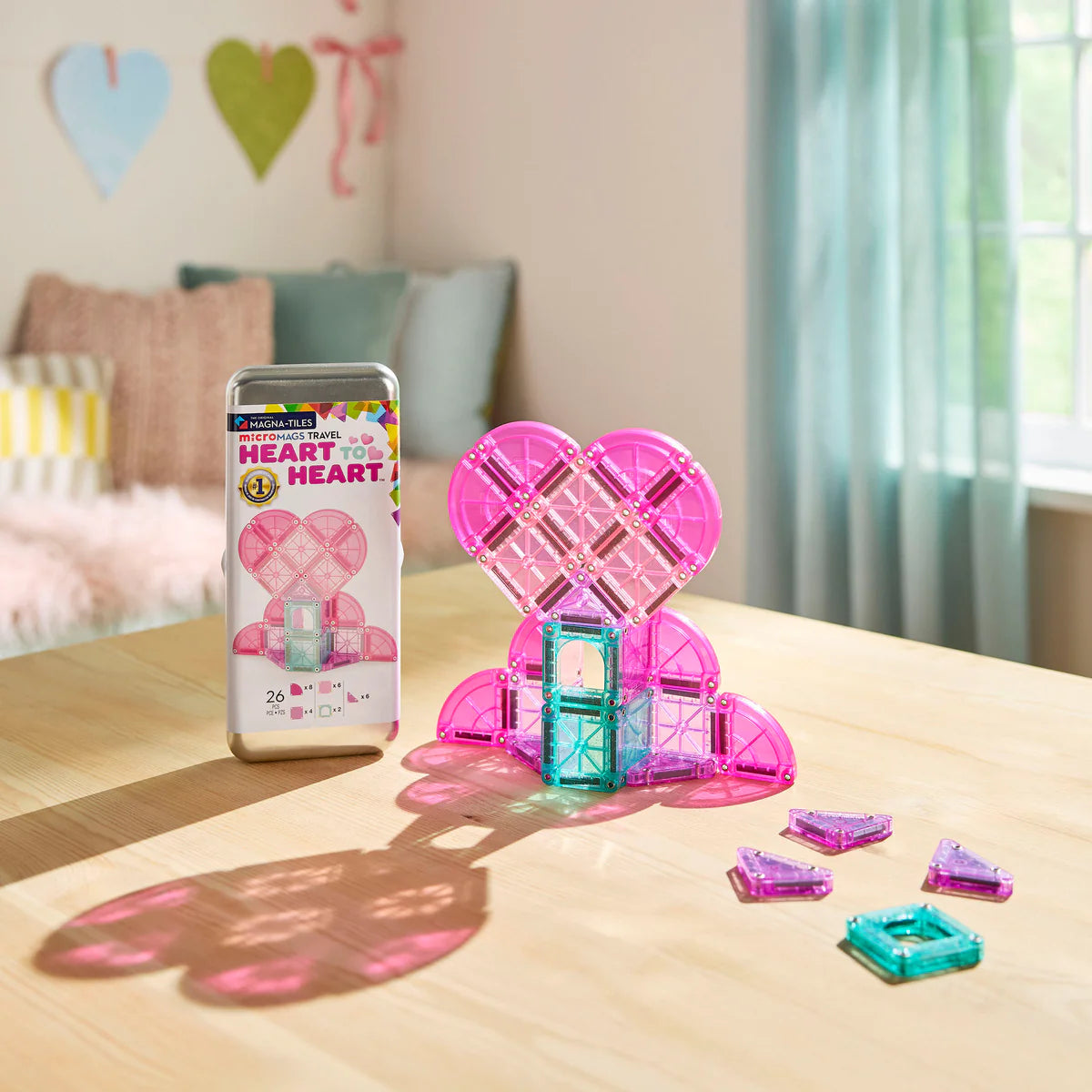 Micro Mags Heart to Heart Magna-Tiles