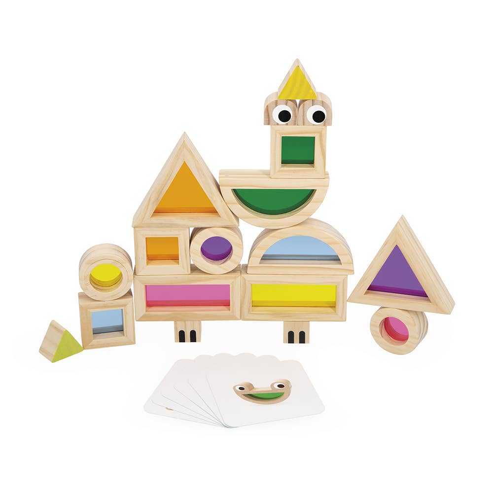 Sensory Translucent Stacking Blocks Janod
