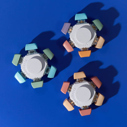 Keyboard Fidget Spinner - 6 Keys: Rainbow / Silent