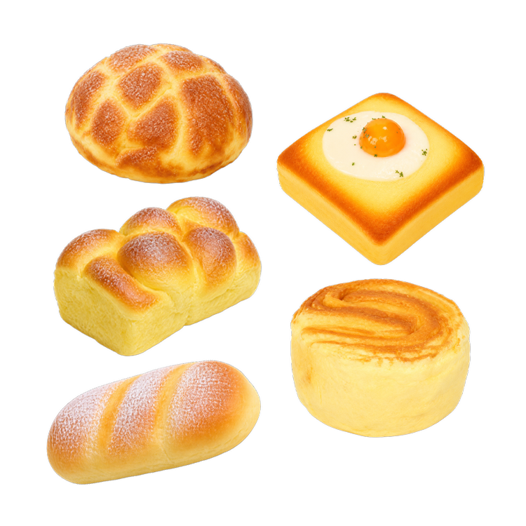 Fun Doh Bakery Slow Rise Squishy Bread Variety - 12/Display: Wholesale Price