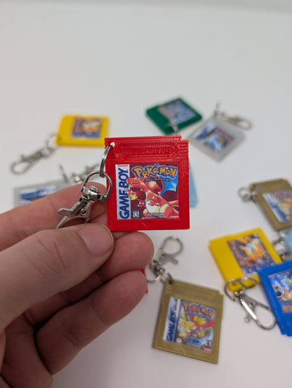 Pokemon Nintendo Game Cartridge Retro Keychains