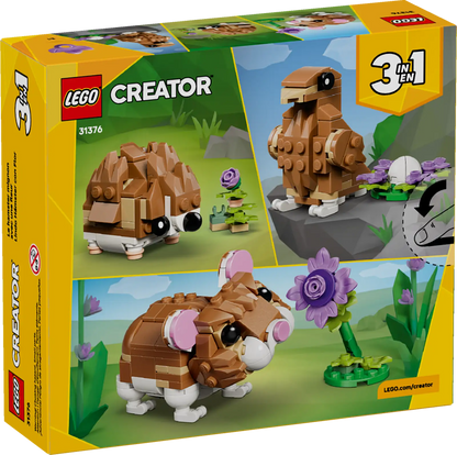 CUTE HAMSTER WITH A FLOWER Creator 3-in-1 LEGO