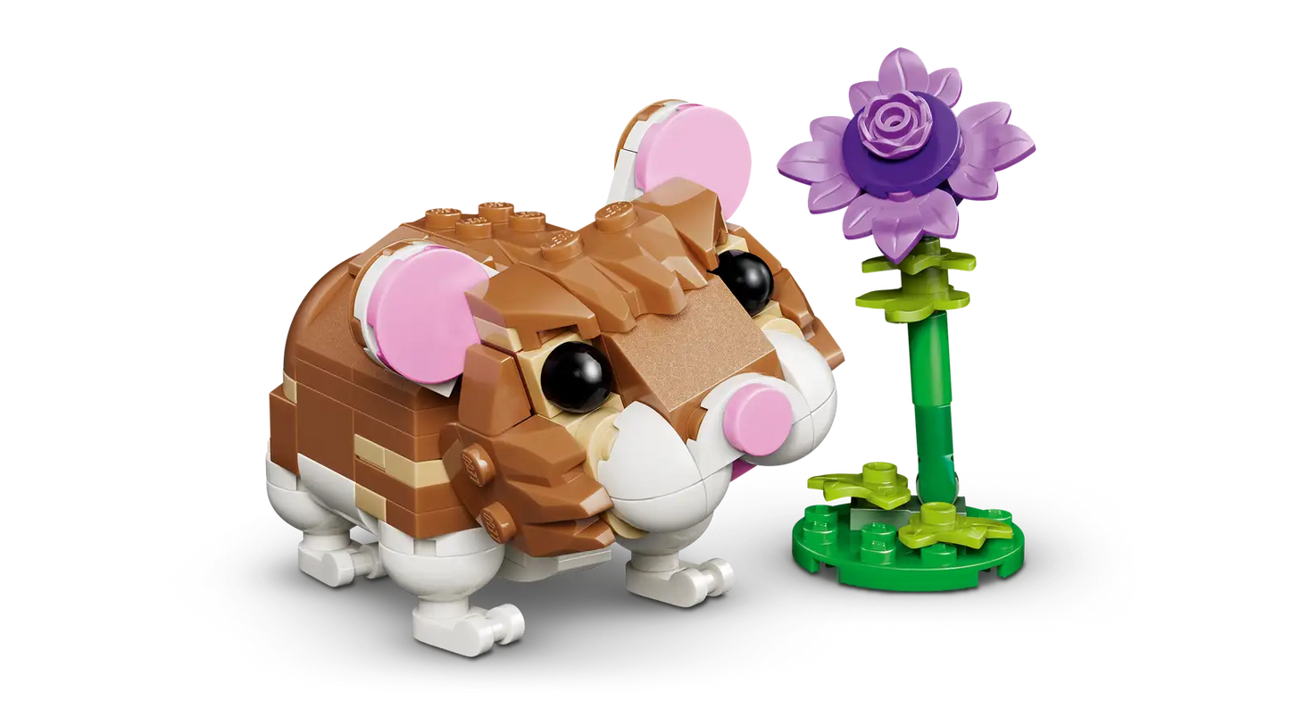CUTE HAMSTER WITH A FLOWER Creator 3-in-1 LEGO