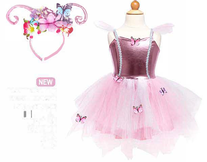 Woodland Butterfly Dress & Headpiece Size 5-6