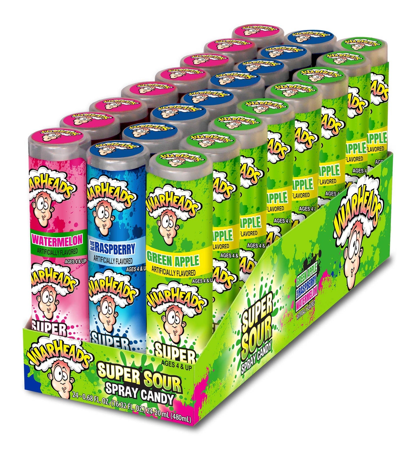 Warheads Super Sour Spray Candy, Assorted Flavors