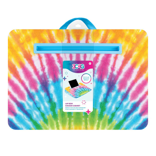 Tie Dye Faux Fur Lap Desk
