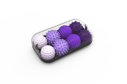 Silicone Magnetic Fidget Balls: Sapphire / 4 Pack