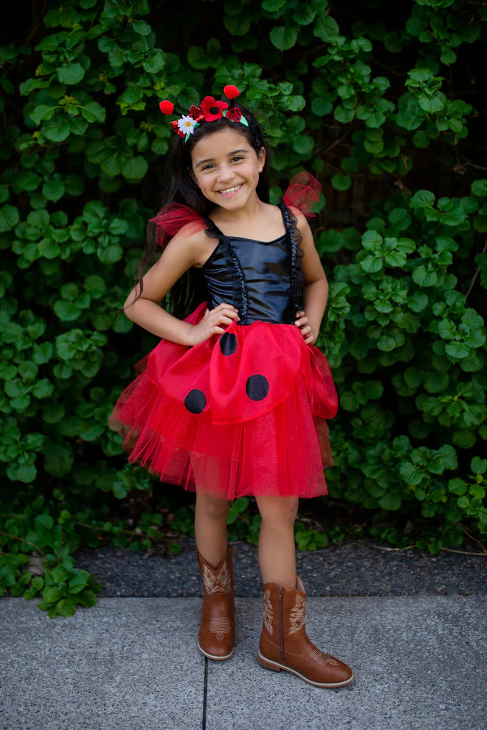 Ladybug Dress & Headband Size 3-4
