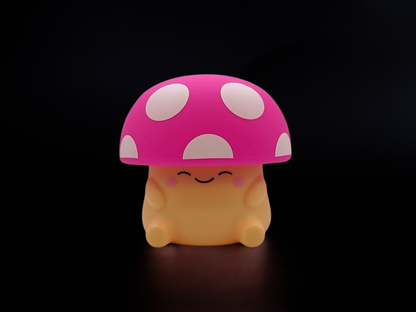Mushi Ambient Mushroom Night Light - Squishy Silicone USB-C: Blue