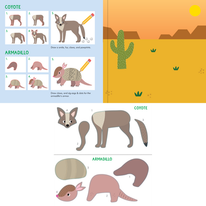 Sticker & Draw Animals (Create 30 Animals!)