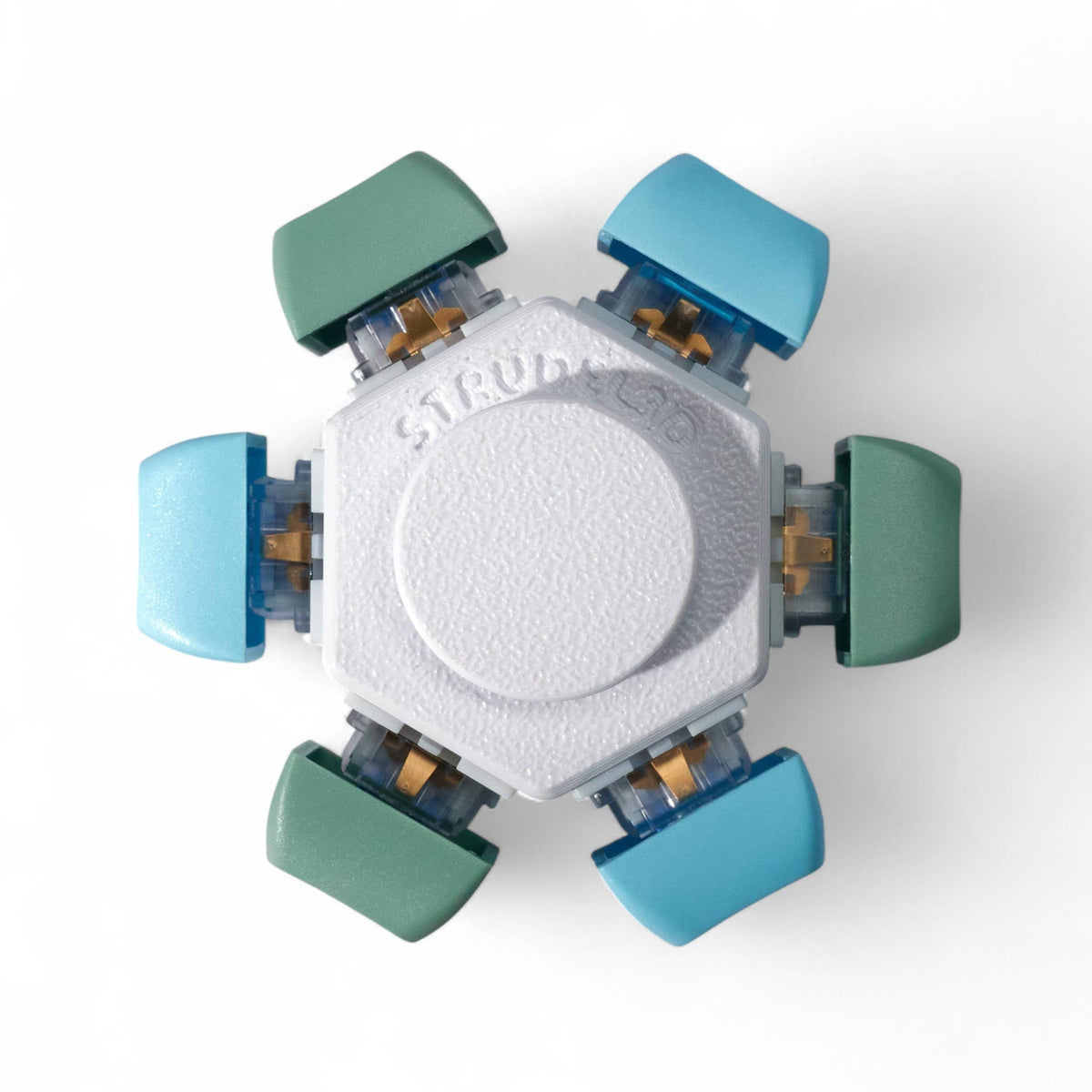 Keyboard Fidget Spinner - 6 Keys: Rainbow / Silent