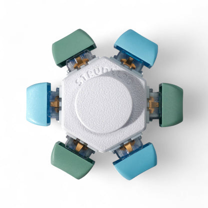Keyboard Fidget Spinner - 6 Keys: Rainbow / Silent