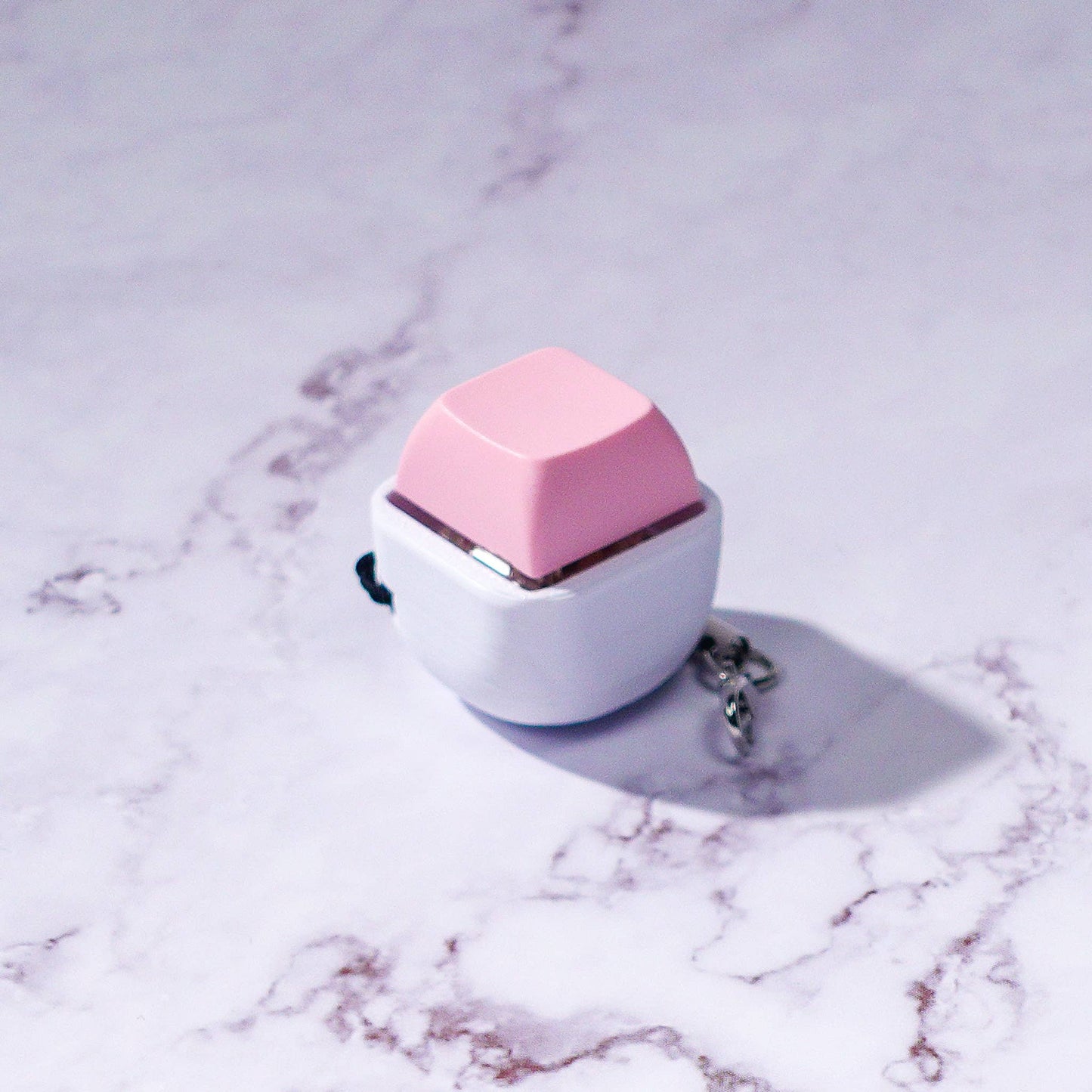 1 Key Bubble - Mechanical Fidget Keychain (Customizable): Pink / Clicky