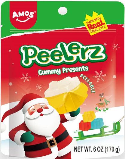 Amos Peelerz Holiday Gummy Presents, 6oz, 12ct