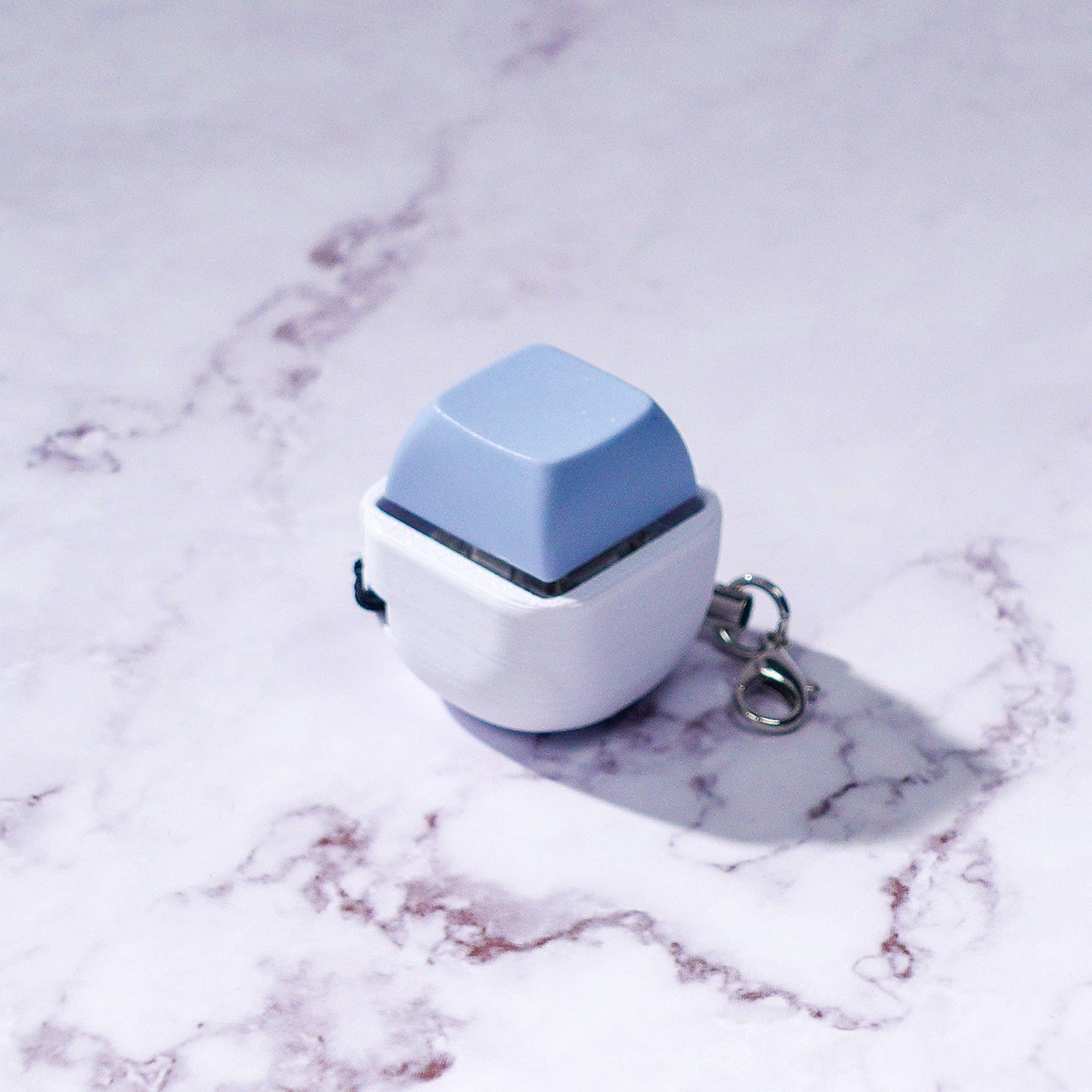 1 Key Bubble - Mechanical Fidget Keychain (Customizable): Blue / Clicky
