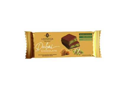 Leonessa Dubai Chocolate Bar, 3.5oz, 12ct Display