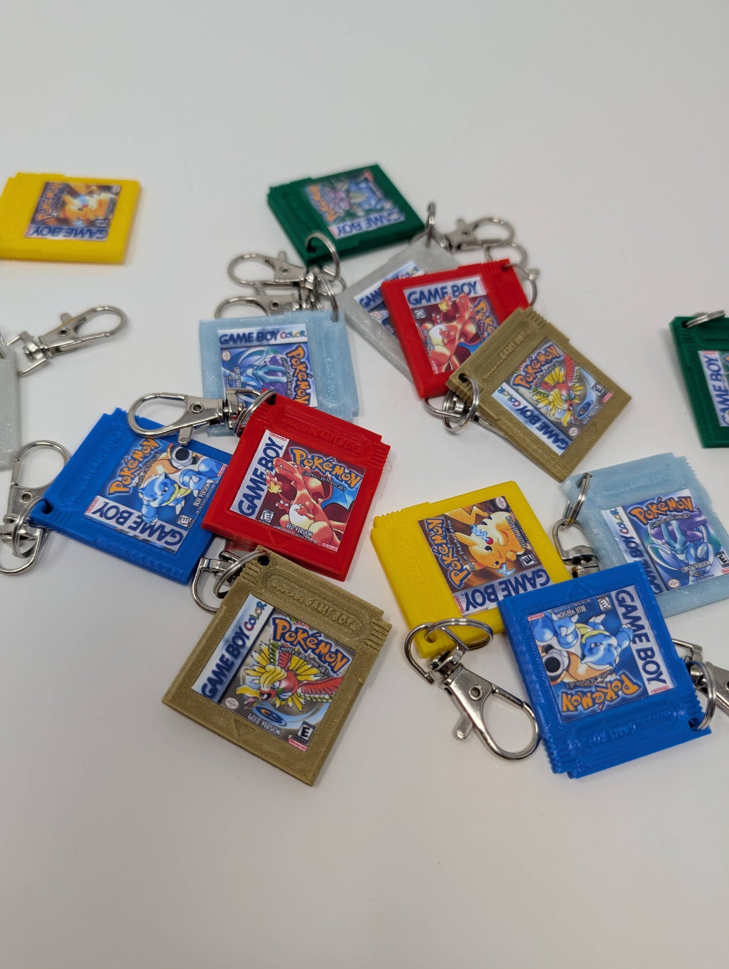 Pokemon Nintendo Game Cartridge Retro Keychains