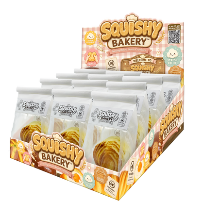 Fun Doh Bakery Slow Rise Squishy Bread Variety - 12/Display: Wholesale Price