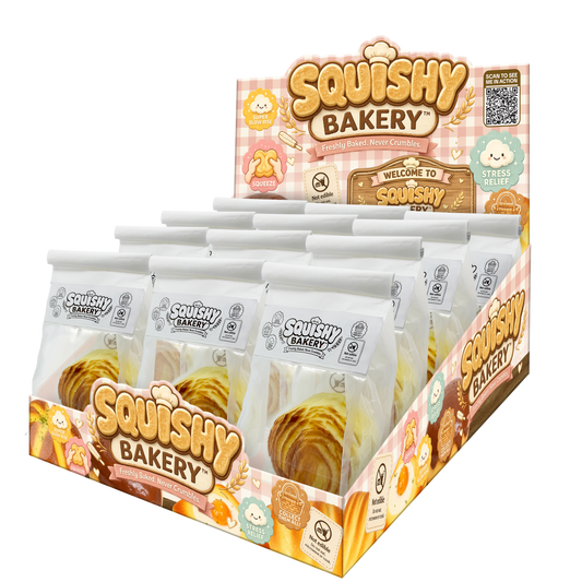 Fun Doh Bakery Slow Rise Squishy Bread Variety - 12/Display: Wholesale Price