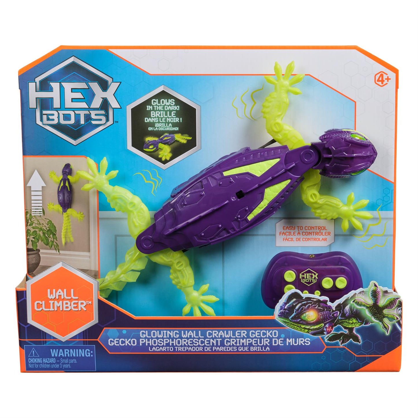Hex Bots Wall Crawler Glow in the Dark Gecko