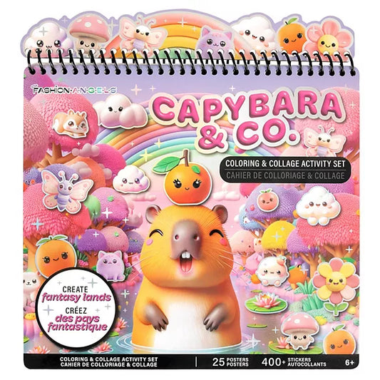 Capybara Coloring & Collage Activity Set Fashion Angels