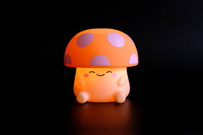 Mushi Ambient Mushroom Night Light - Squishy Silicone USB-C: Blue