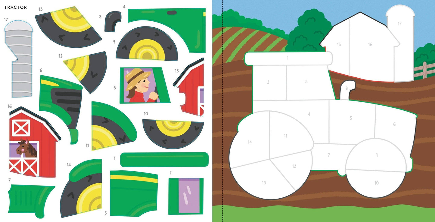 My First Color-By-Sticker Book Cars, Trucks, & Trains