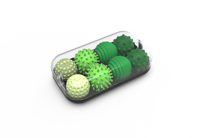 Silicone Magnetic Fidget Balls: Emerald / 4 Pack