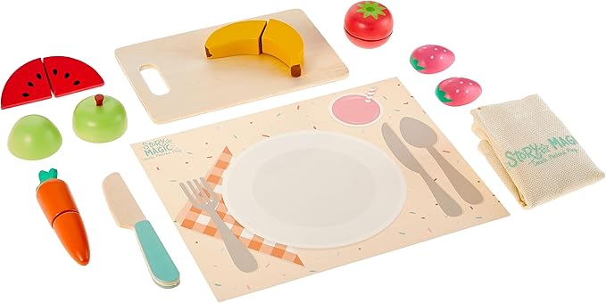 Story Magic Wooden Cutting Food Set